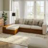Picture of Mojave Modern Wooden Sectional Sofa With Chaise