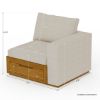 Picture of Mojave Modern Wooden Sectional Sofa With Chaise