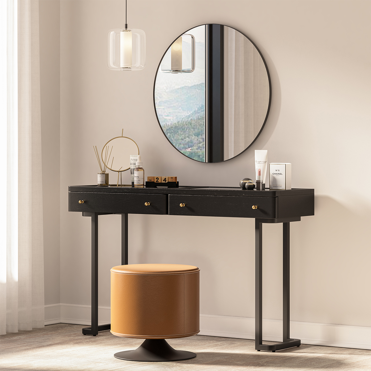 Vanity Desk With Stool