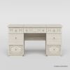 Picture of Nuala Hand Carved Solid Wood Makeup Vanity with Mirror