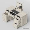 Picture of Nuala Hand Carved Solid Wood Makeup Vanity with Mirror