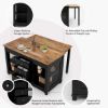 Picture of Alburgh Solid Wood Extendable Kitchen Island with Drawers