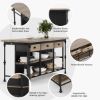 Picture of Meredith Solid Wood Industrial Kitchen Island with Storage