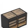 Picture of Sunol Glass Top Closet Island with Jewelry Drawers