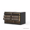 Picture of Sunol Glass Top Closet Island with Jewelry Drawers