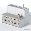 Picture of Midtown Walk In Closet Island with Drawers and Seating