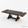 Picture of Antwerp Farmhouse X-Legs Extendable Solid Wood Dining Table Set For 8