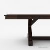 Picture of Antwerp Farmhouse X-Legs Extendable Solid Wood Dining Table Set For 8