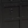 Picture of Kansas City Solid Wood 4 Drawer Black Large Sideboard