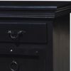 Picture of Kansas City Solid Wood 4 Drawer Black Large Sideboard