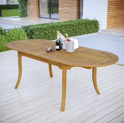 Picture of Picklescott Extending Teak Oval Outdoor Dining Table