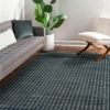Picture of Laval Hand Knotted Transitional Squares Charcoal Wool & Silk Rug