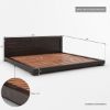 Picture of Basildon Modern Farmhouse Solid Wood Low Profile 4 Piece Bedroom Set