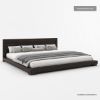 Picture of Basildon Modern Farmhouse Solid Wood Low Profile 4 Piece Bedroom Set