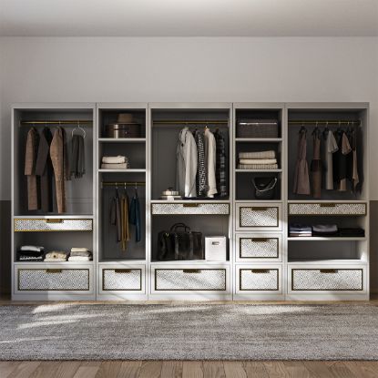 Picture of Midtown Modular Free Standing Wood Closet Systems