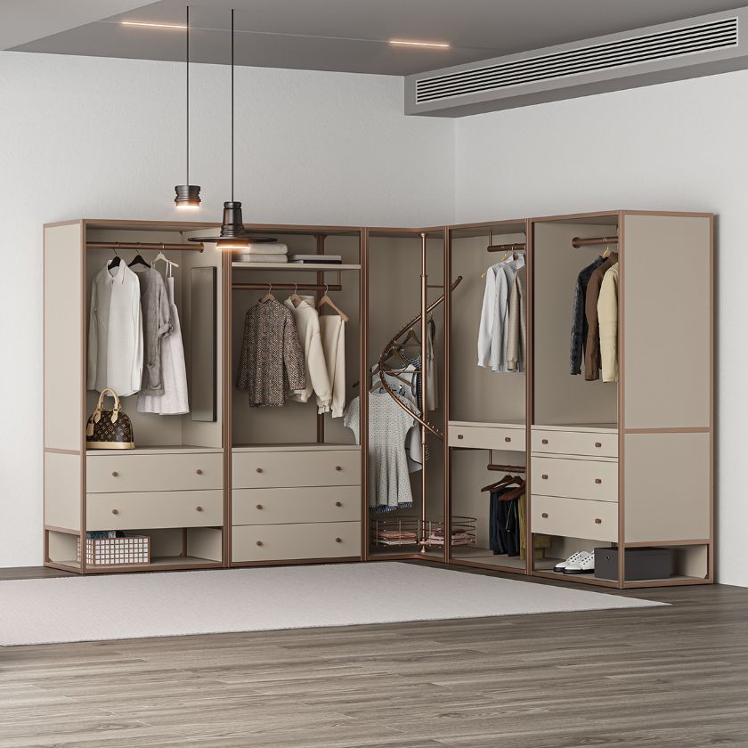 Picture of Yucaipa Modular Solid Wood Corner Walk In Closet system
