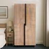 Picture of Porterville Contemporary Fluted Door Wooden Armoire 