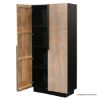 Picture of Porterville Contemporary Fluted Door Wooden Armoire 