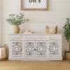 Picture of Hillsborough Distressed White Sideboard Buffet Cabinet