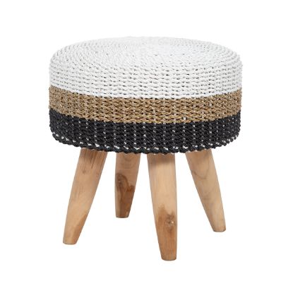 Picture of Altoona Boho Chic Round Seagrass Stool