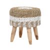Picture of Tacoma Two Tone Round Seagrass Stool