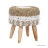 Picture of Tacoma Two Tone Round Seagrass Stool