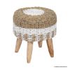 Picture of Tacoma Two Tone Round Seagrass Stool