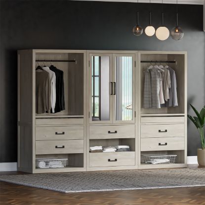 Picture of Tahoe Solid Wood Walk In Closet system with Drawers