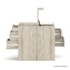 Picture of Tahoe Modern Makeup Vanity Closet Island with Drawers
