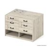 Picture of Tahoe Modern Makeup Vanity Closet Island with Drawers
