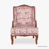 Picture of Forestville Elephant Motif Upholstered Wingback Accent Chair with Armrest