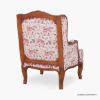 Picture of Forestville Elephant Motif Upholstered Wingback Accent Chair with Armrest