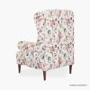 Picture of Calabasas Vintage Floral Upholstered Wingback Armchair