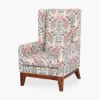Picture of Ceres Classic Vintage Upholstered Wingback Accent Chair