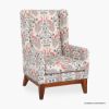 Picture of Ceres Classic Vintage Upholstered Wingback Accent Chair