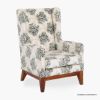 Picture of Broadway Upholstered Wingback Armchair with Floral Pattern