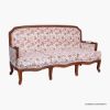 Picture of Sohocurve Louis XV Vintage Floral Upholstered 3 Seater Sofa