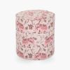 Picture of Forestville Elephant Print Traditional Small Footstool Pouf