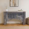 Picture of Kentfield Solid Wood Hand Carved Antique Console Table