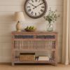 Picture of Calaveras Hand Carved Rustic Console Table with Drawers