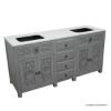 Picture of Dockside Vintage Grey 72 Inch Bathroom Vanity with Sink Space