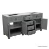 Picture of Dockside Vintage Grey 72 Inch Bathroom Vanity with Sink Space