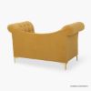 Picture of Manteca Mustard Yellow Tufted Small Loveseat Sofa