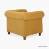 Picture of Winding Mustard Gold Single Seater Chesterfield Armchair
