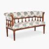 Picture of Broadway Floral Upholstery Traditional Settee Bench