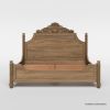 Picture of Morrisville Panel Hand Carved Solid Wood Bed Frame