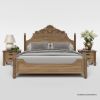 Picture of Morrisville Panel Hand Carved Solid Wood Bed Frame