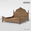 Picture of Morrisville Panel Hand Carved Solid Wood Bed Frame