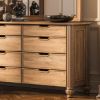 Picture of Morrisville Traditional Panel Solid Natural Wood 8 Drawer Dresser