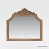 Picture of Morrisville Hand Carved Arched Natural Wood Mirror Frame